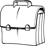 Schoolbag coloring page