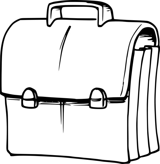 Schoolbag coloring page