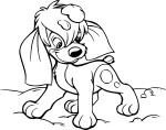 Anastasia Dog coloring page