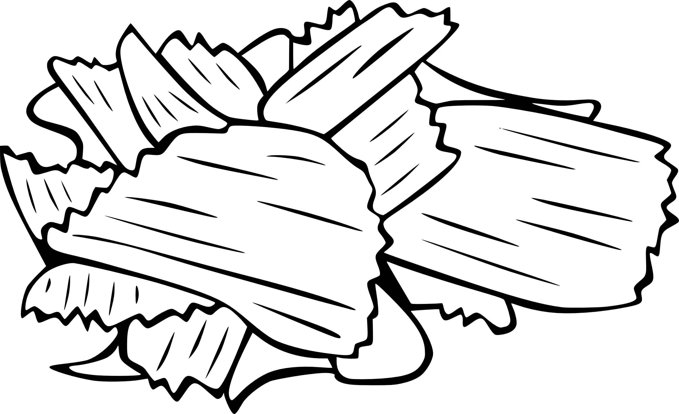Chips coloring page