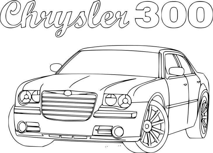 Chrysler coloring page