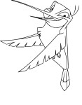 Coloriage colibri Pocahontas