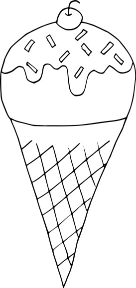 Disegno di Gelato da colorare