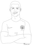 Disegno di Cristiano Ronaldo da colorare