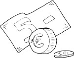 Euro coloring page