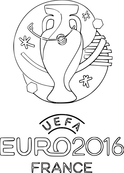 Euro 2016 coloring page