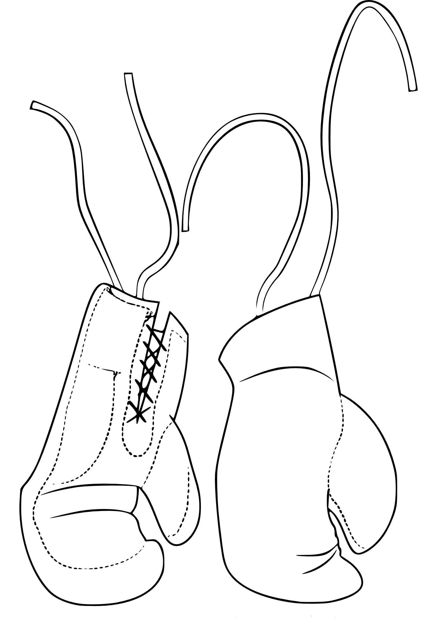 Boxing Gloves coloring page