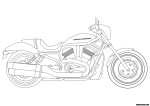 Disegno di Harley Davidson da colorare