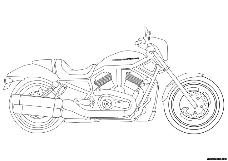 Harley Davidson coloring page