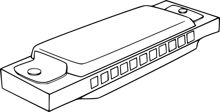 Coloriage Harmonica