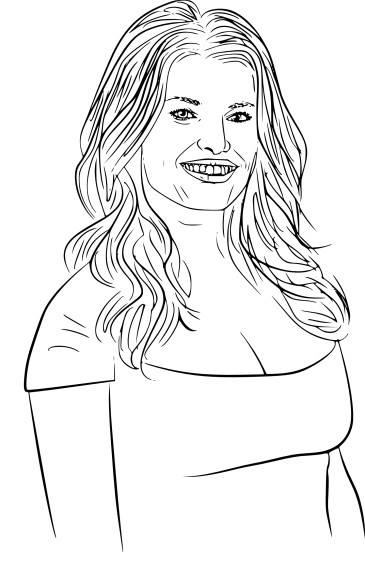 Coloriage Jessica Simpson