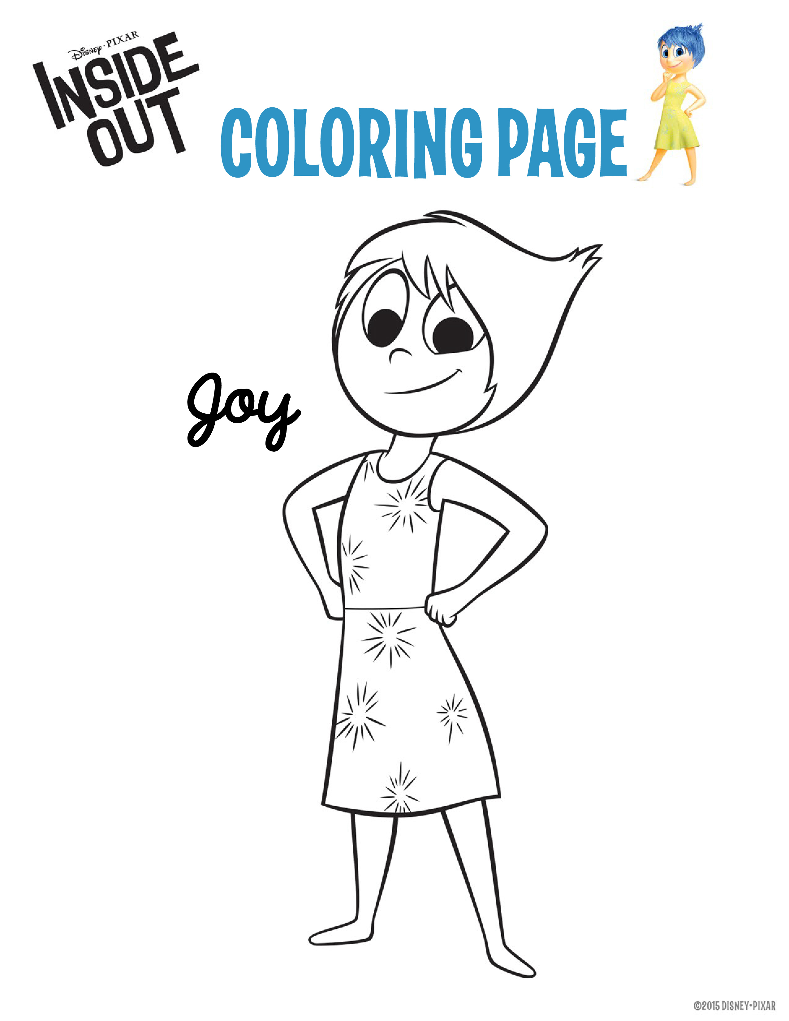 Coloriage Joie Vice Versa
