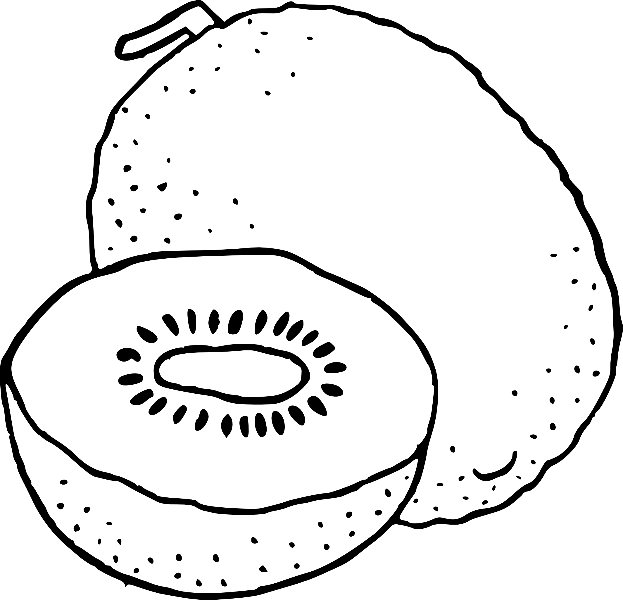 Kiwi coloring page