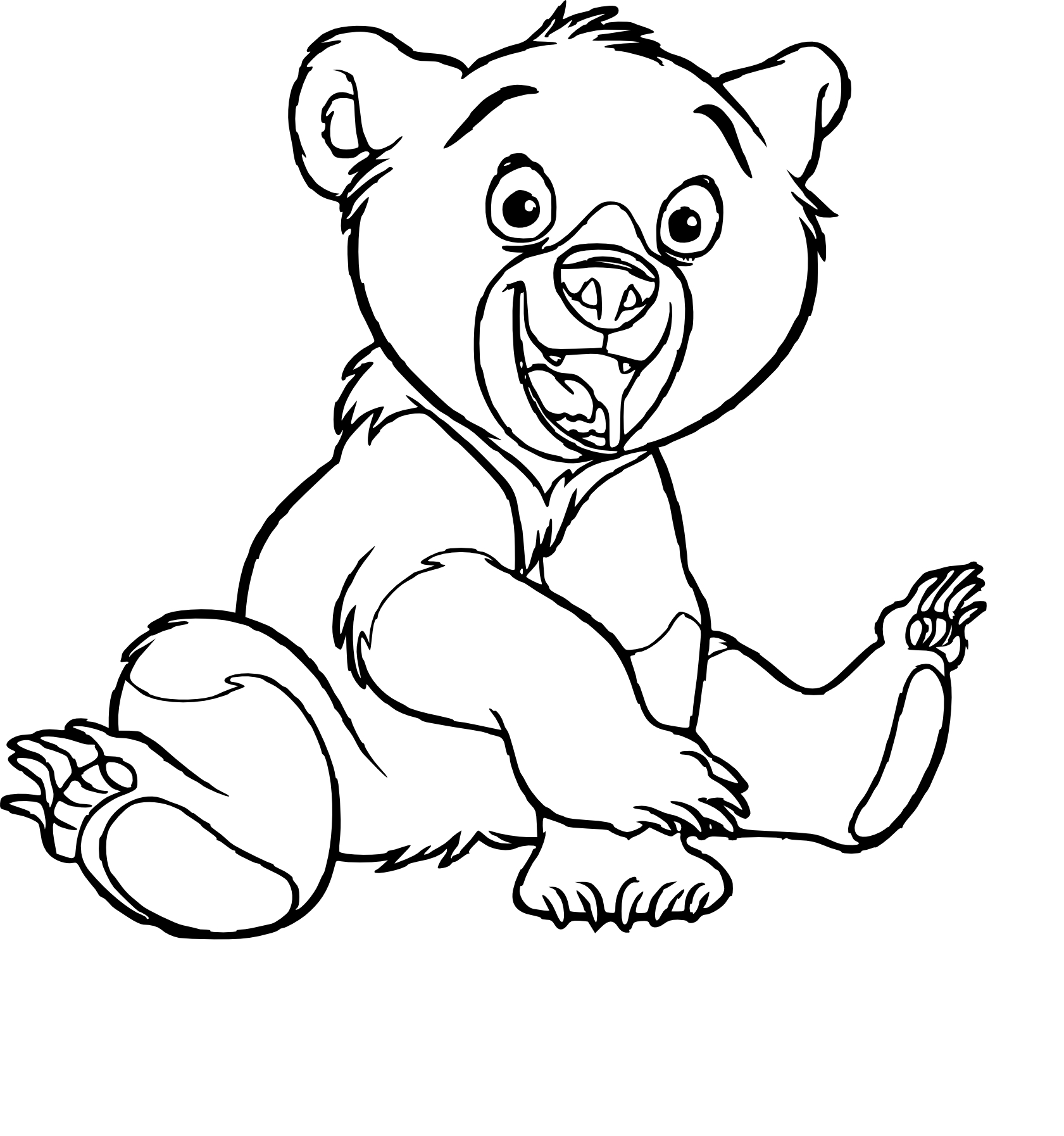 Disegno di Koda fratello degli orsi da colorare