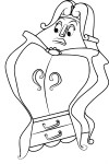 Beauty And The Beast Wardrobe coloring page