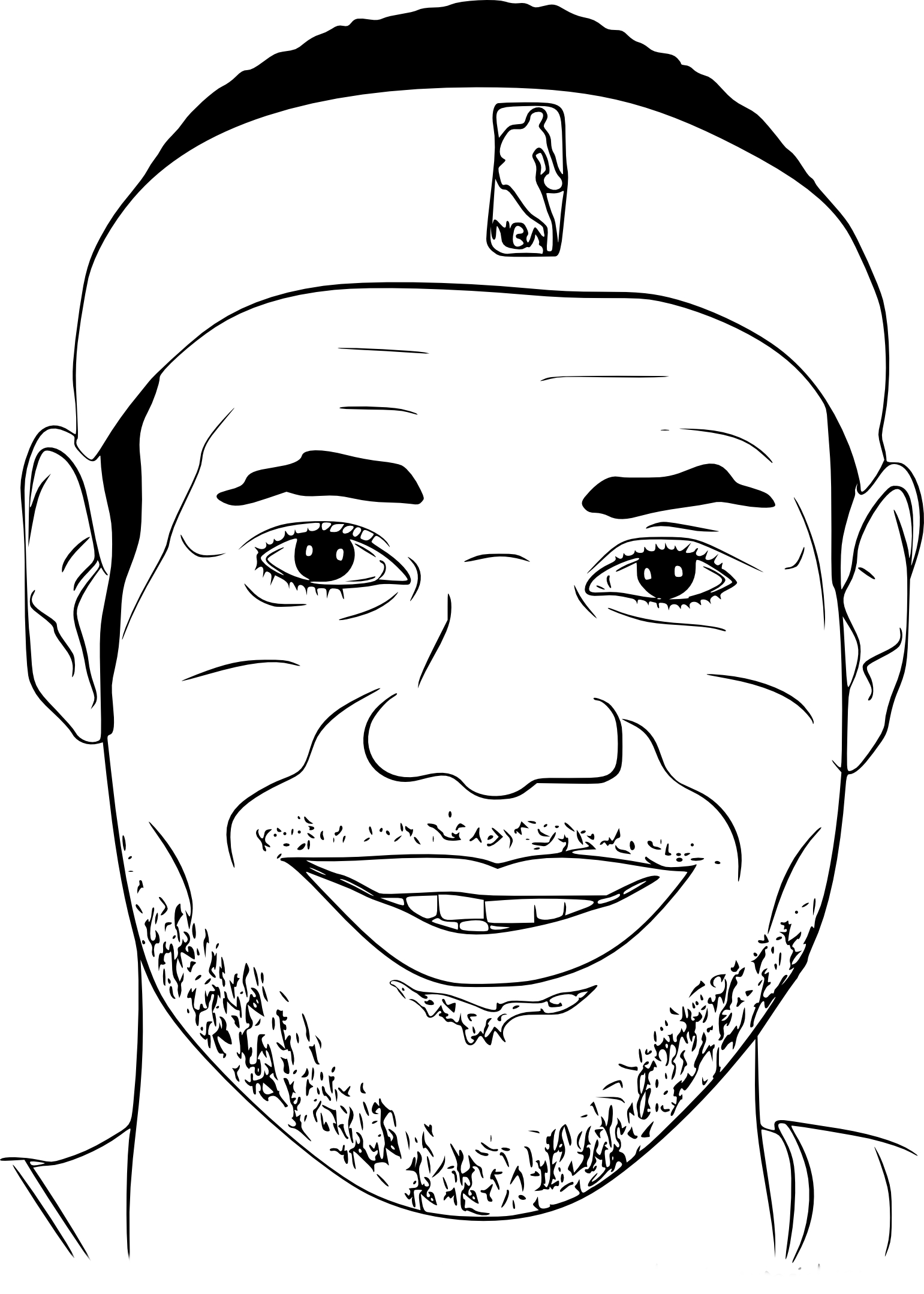 Lebron James coloring page