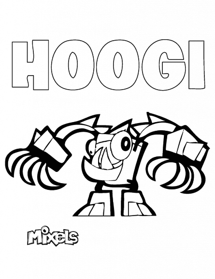 Lego Mixels Hoogi coloring page