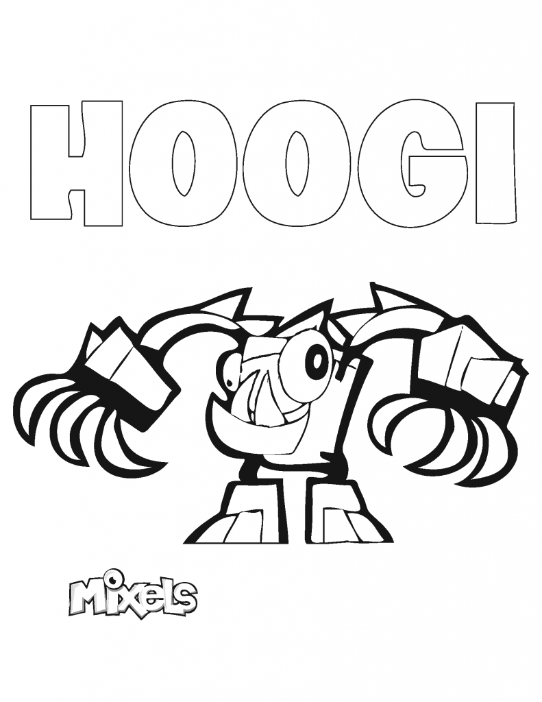 Lego Mixels Hoogi coloring page