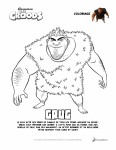 The Croods Grug coloring page