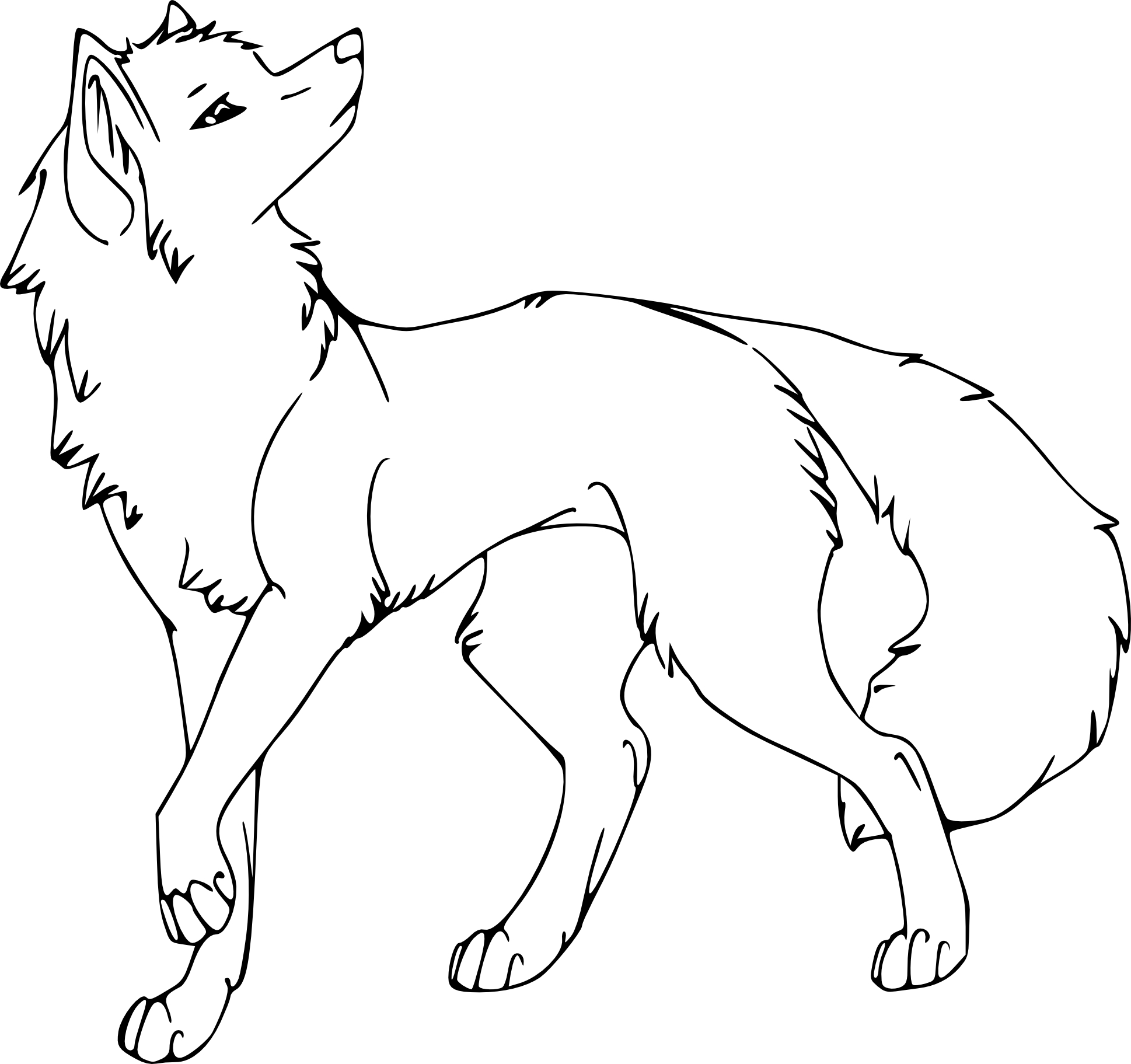 She Wolf coloring page