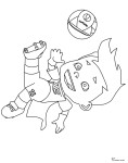 Super Victor The Mascot Of The Euro 2016 coloring page