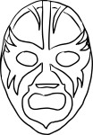 Mask Catch coloring page