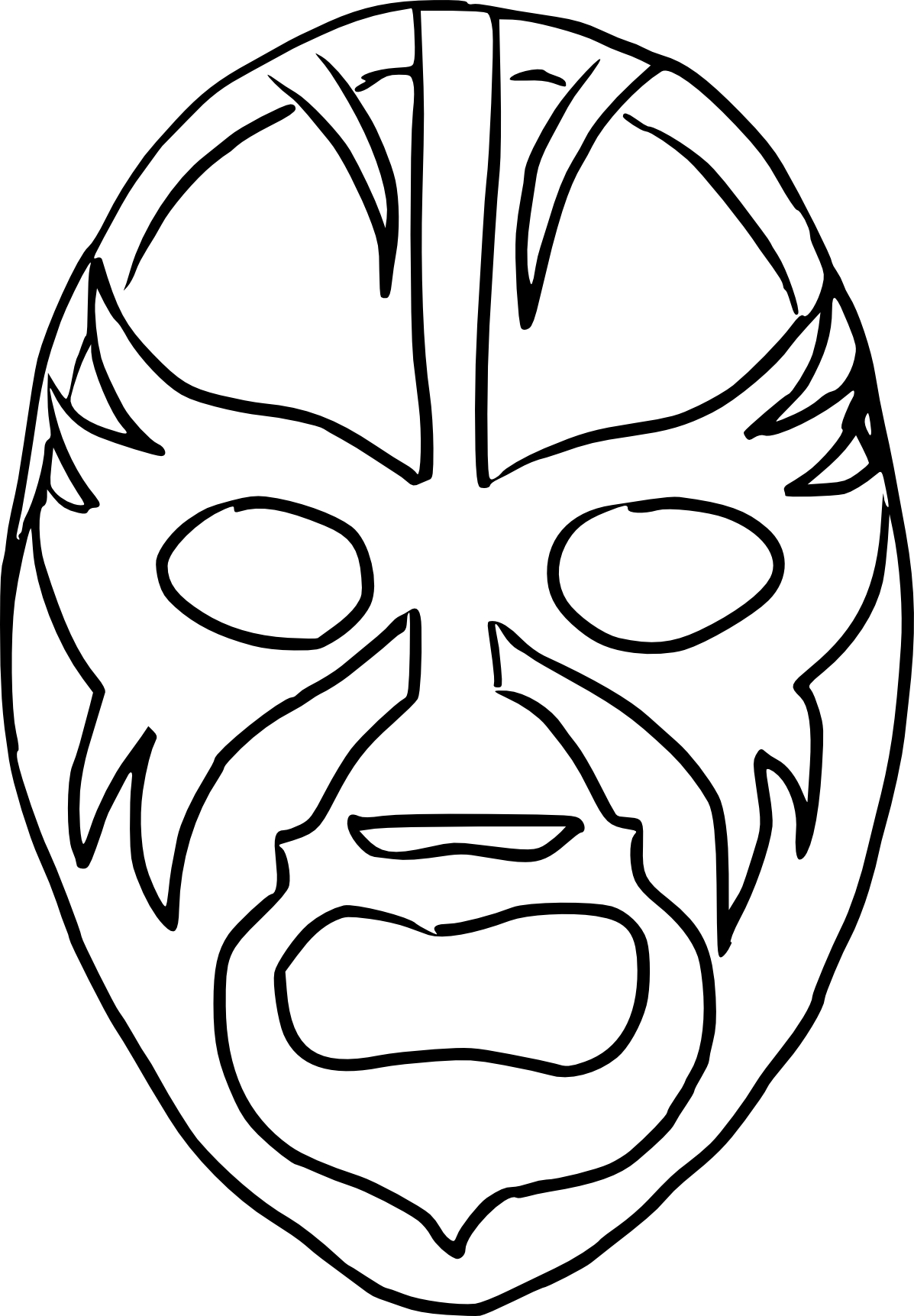 Coloriage masque catch