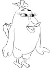 Disegno di Matilda Uccello arrabbiato da colorare