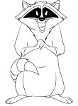 Meeko Pocahontas coloring page