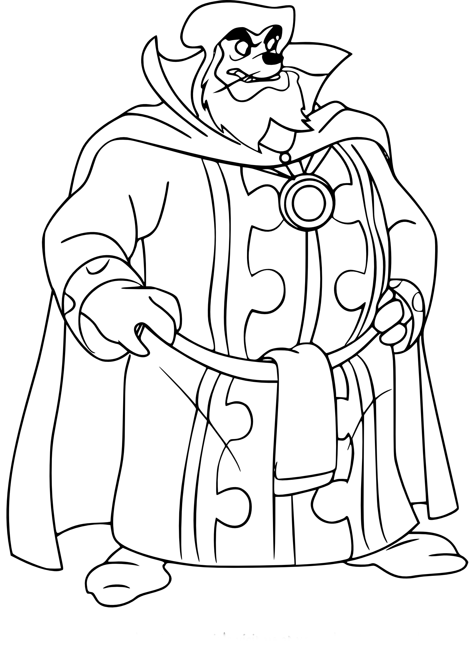 Merlock Scrooge coloring page