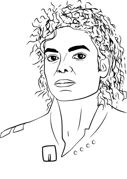 Disegno di Michael Jackson da colorare
