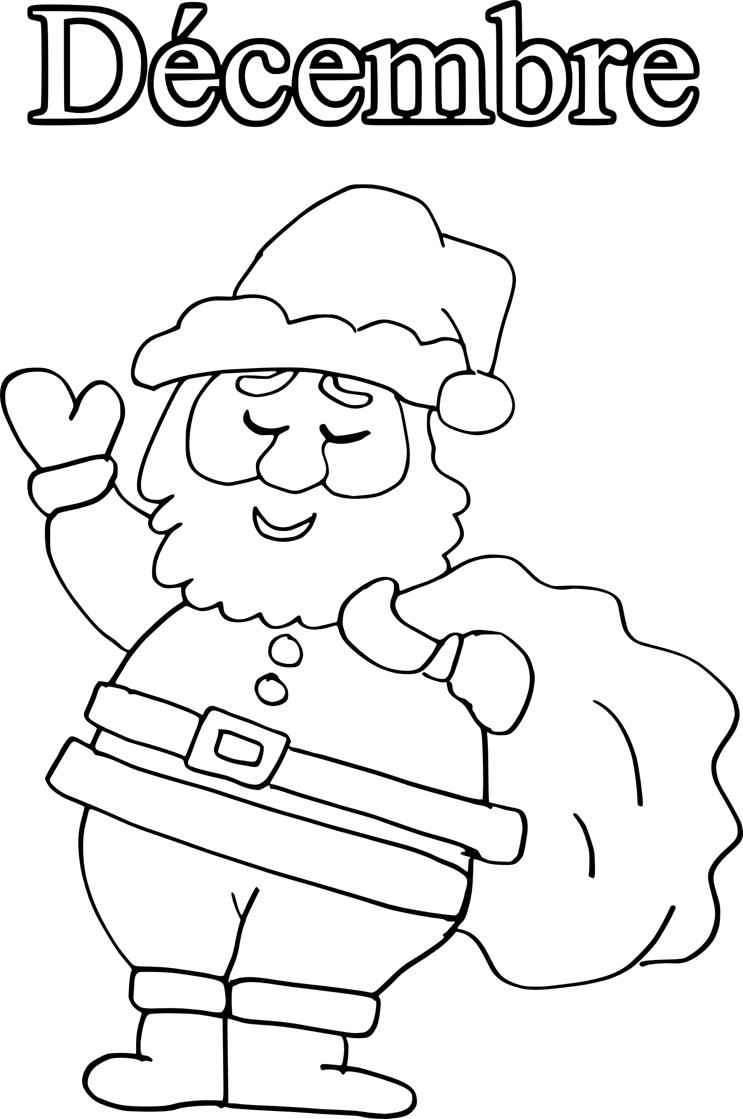 December coloring page 2