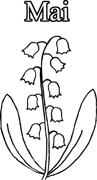 Month Of May coloring page