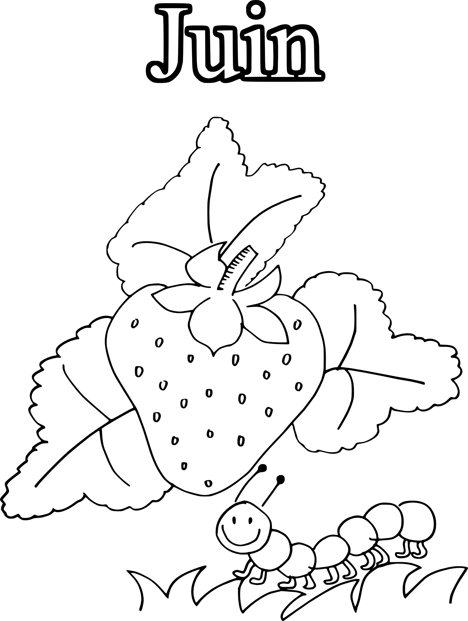 Month June coloring page
