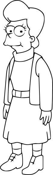 Mona Simpson coloring page