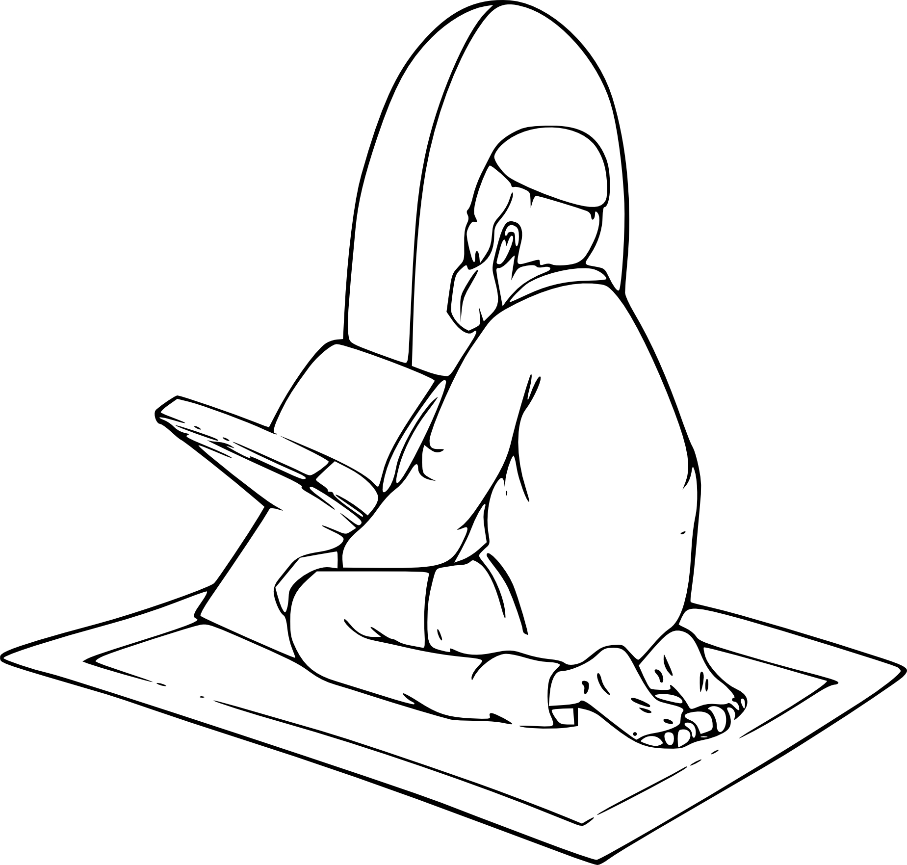 Muslim coloring page