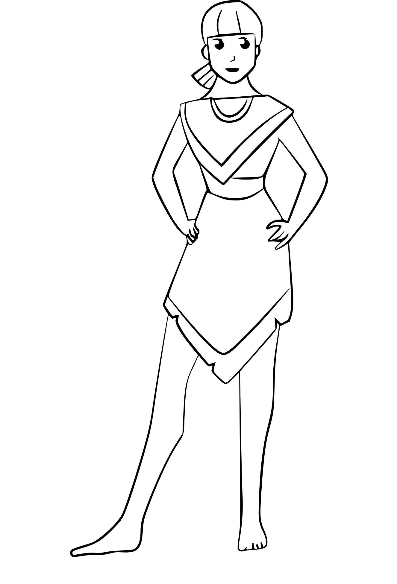 Nakoma Pocahontas coloring page