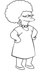 Patty Bouvier Simpson coloring page