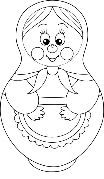 Russian Doll coloring page