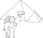 Disegno di Piramidi d'Egitto da colorare