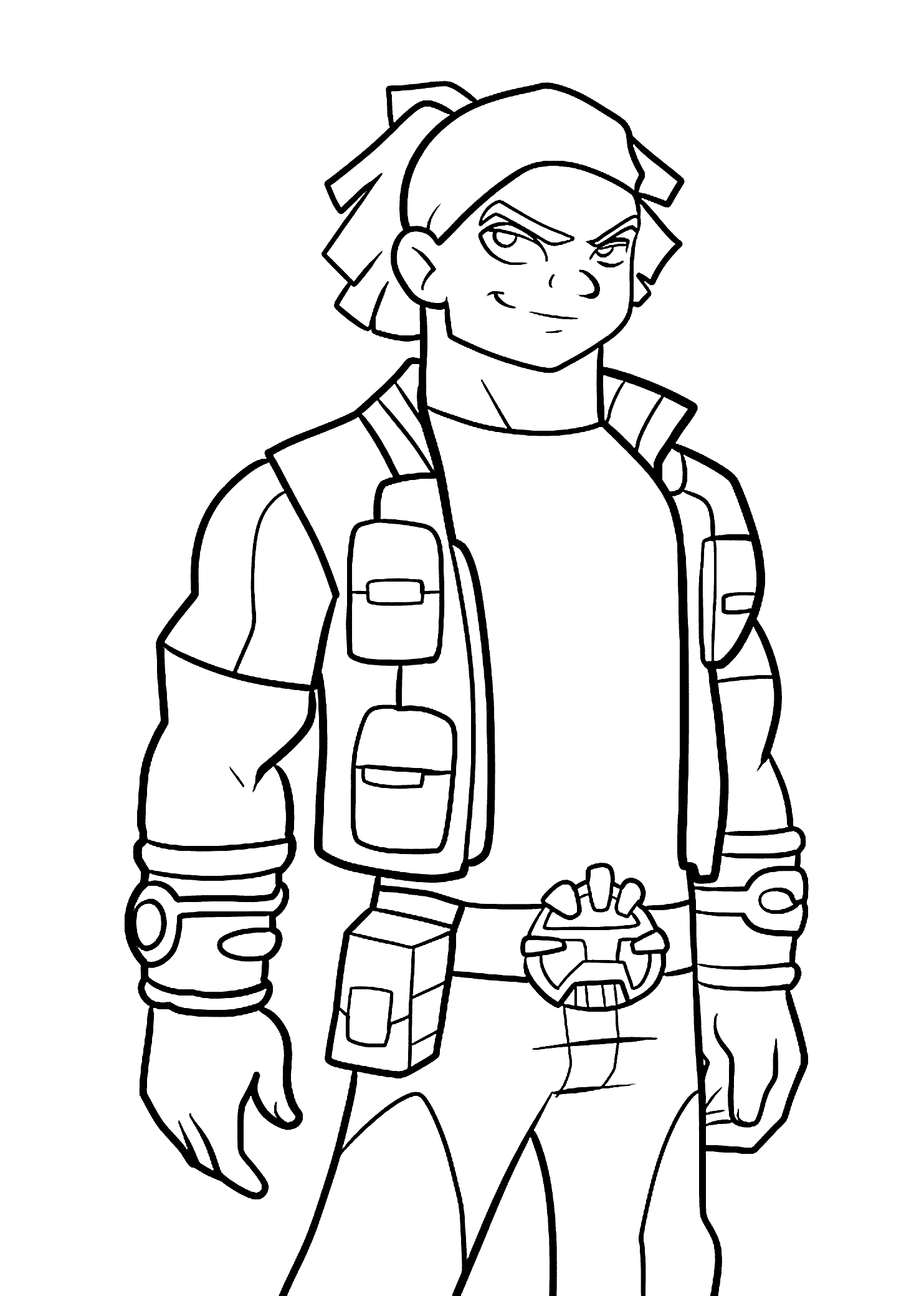 Redakai coloring page