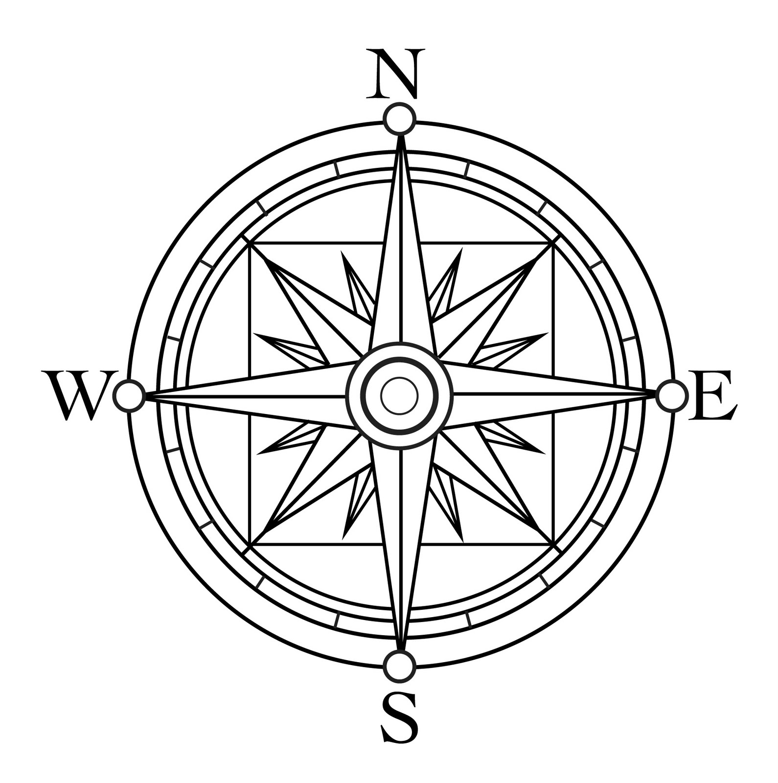 Wind Rose coloring page