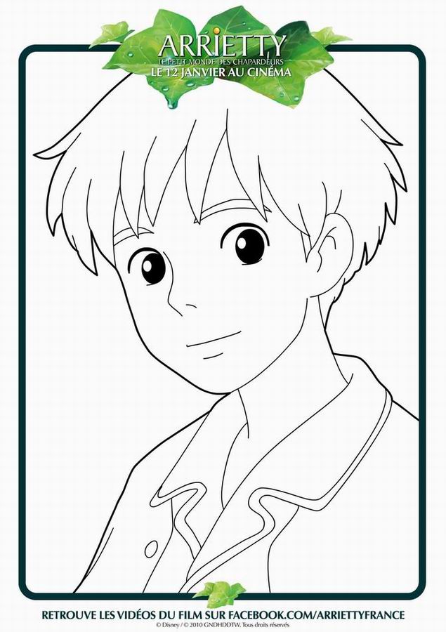 Coloriage sho Arrietty