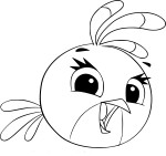 Coloriage Stella Angry Birds