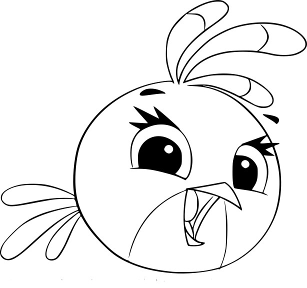 Coloriage Stella Angry Birds