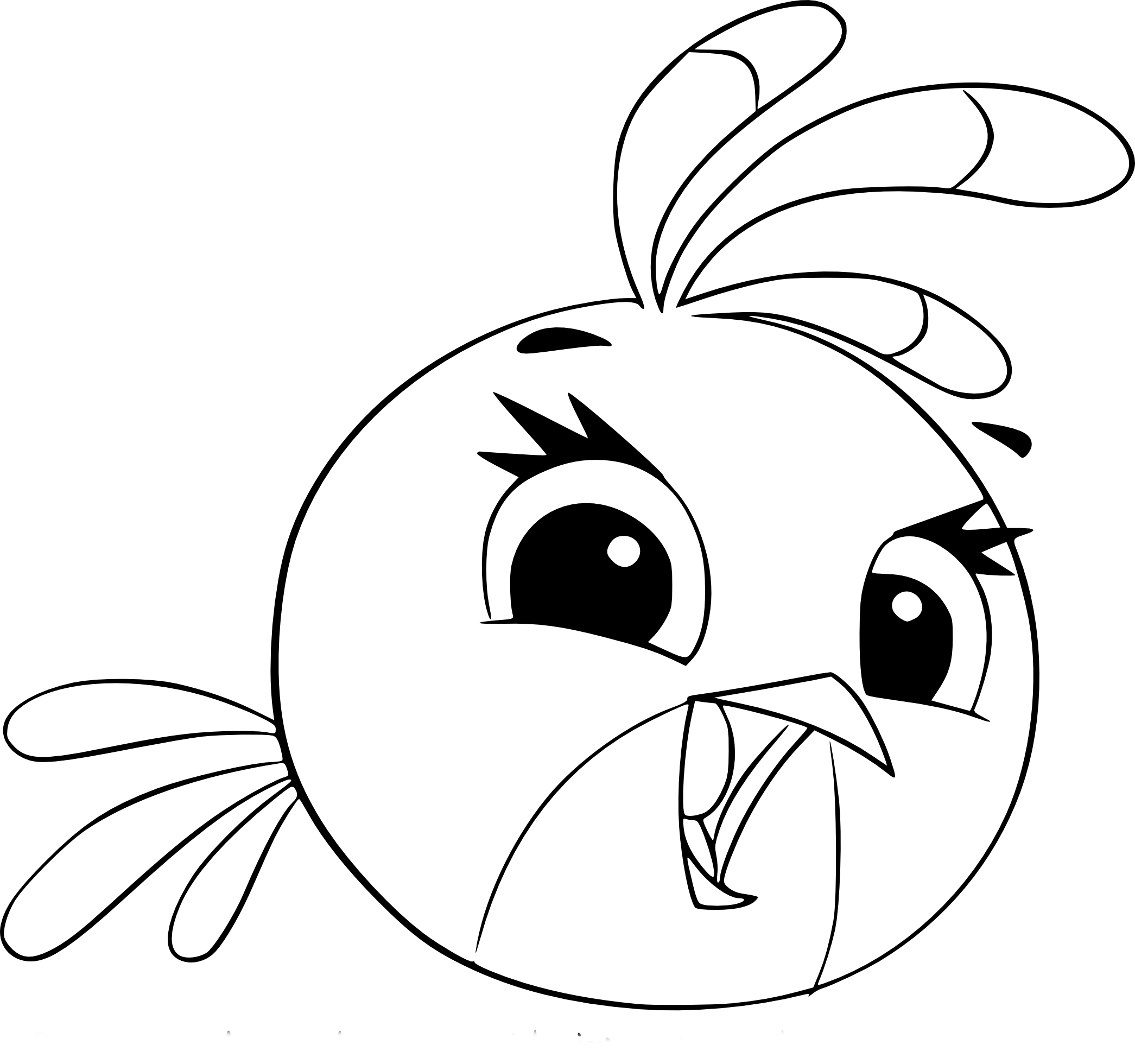 Stella Angry Birds coloring page