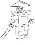 Swordsman Ninjago coloring page