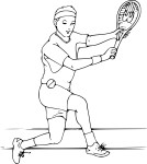 Tennis coloring page