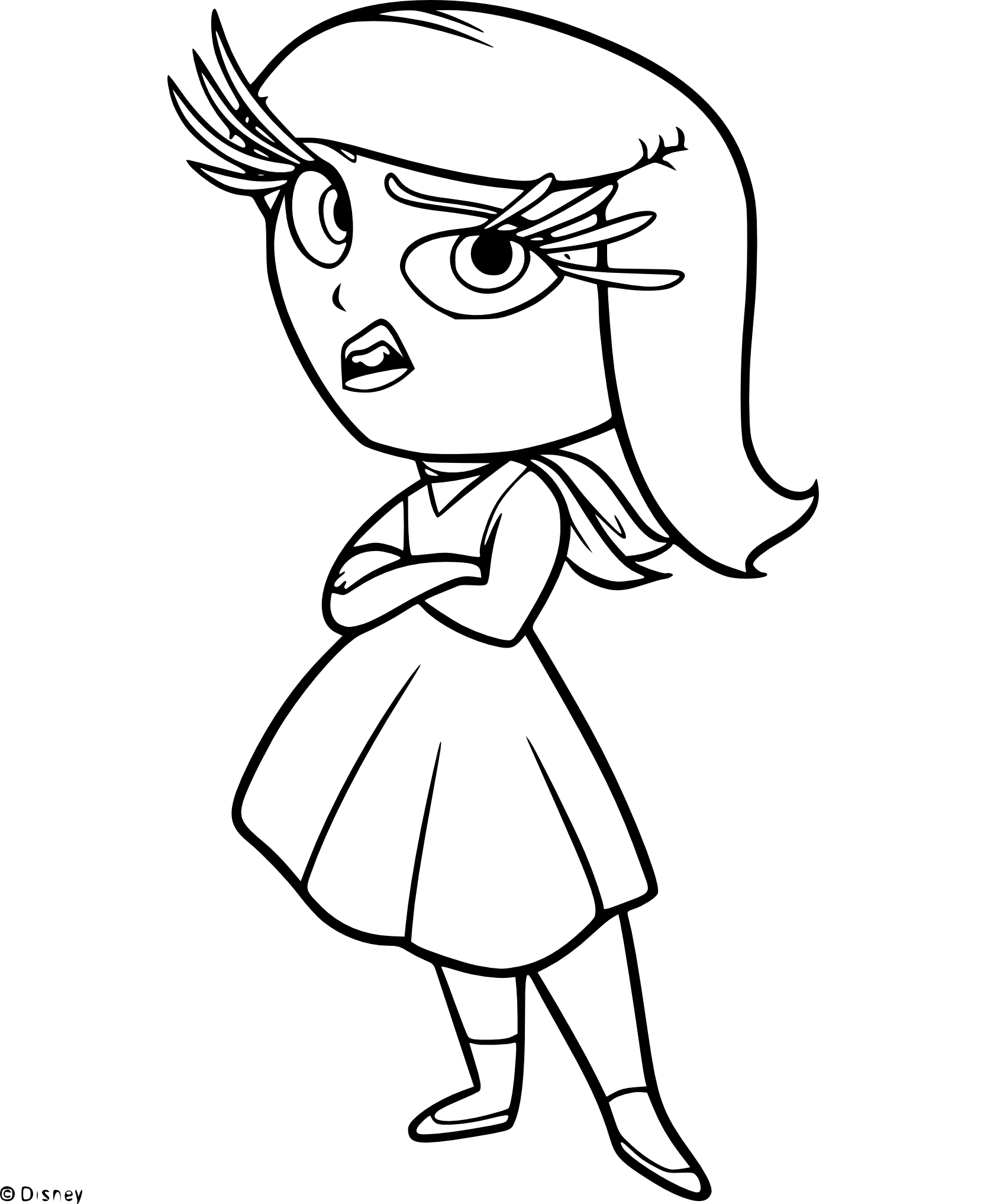 Vice Versa Disgust coloring page