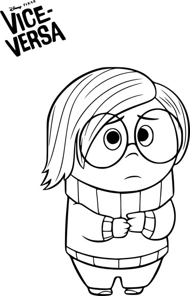 Vice Versa Sadness coloring page